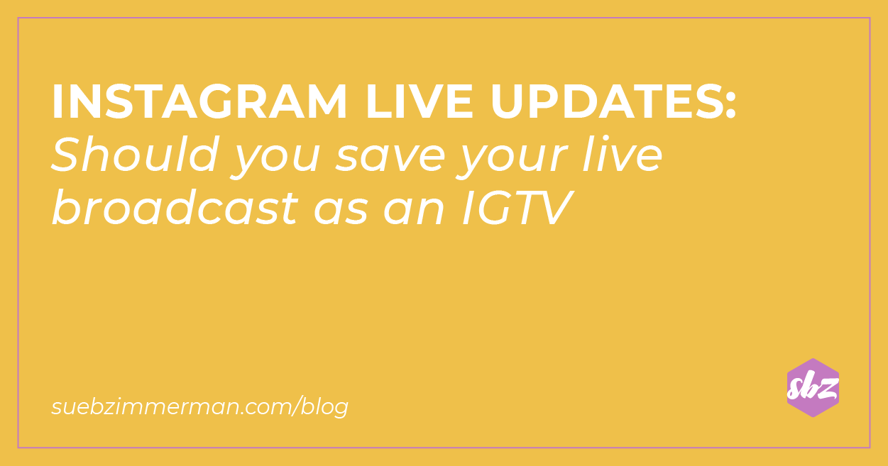 Blog banner with a yellow background and text that says Instagram Live Updates.